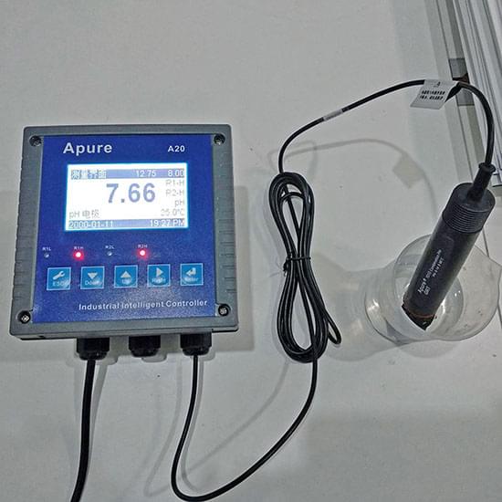 RS485通訊版PH計,遠程控制在線ph計A20PR-S,智能PH儀表-上海闊思是在線PH儀表生產廠家 Apure工業在線ph計酸度計 A20PR-S型愛普爾PH/ORP控制器